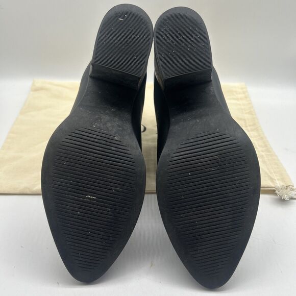 Nisolo Ankle Boots Womens 8 Black Heel Dari Commuter Leather Minimal - Picture 10 of 10